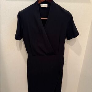 MM Lafleur Black Wrap Dress